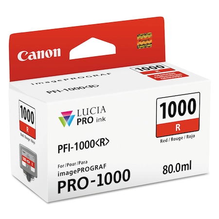 Canon Lucia Pro Ink 0554C002 (PFI-1000), Red 0554C002